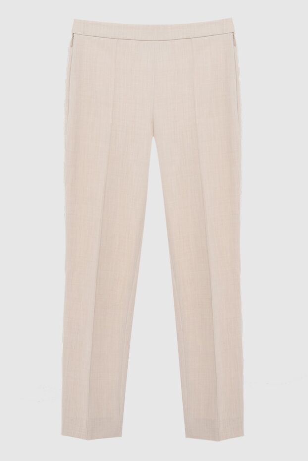 Loro Piana woman beige wool trousers for women buy with prices and photos 169717 - photo 1