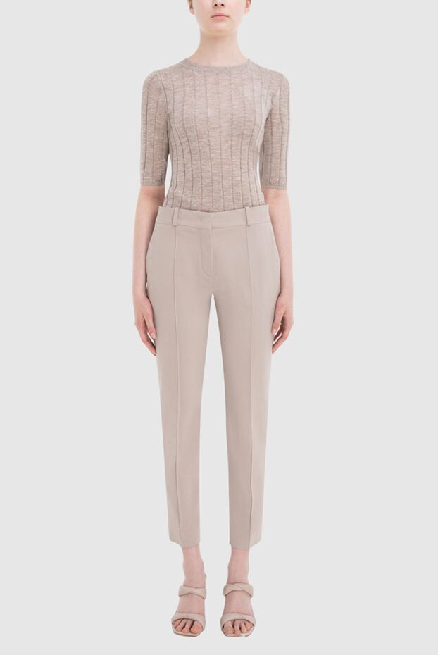Loro Piana women's cropped classic-cut pants gray 169720 - photo 2