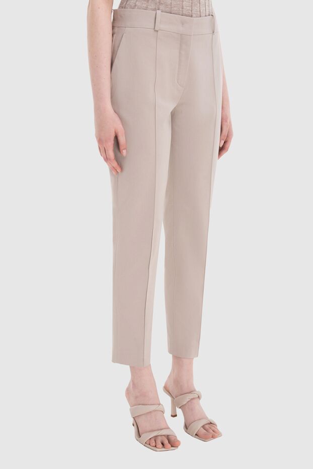 Loro Piana women's cropped classic-cut pants gray 169720 - photo 3