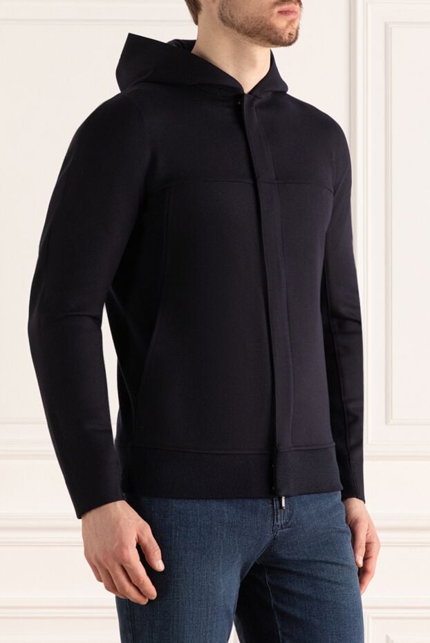 Loro Piana jacket made of wool and elastane blue for men 169735 - photo 3