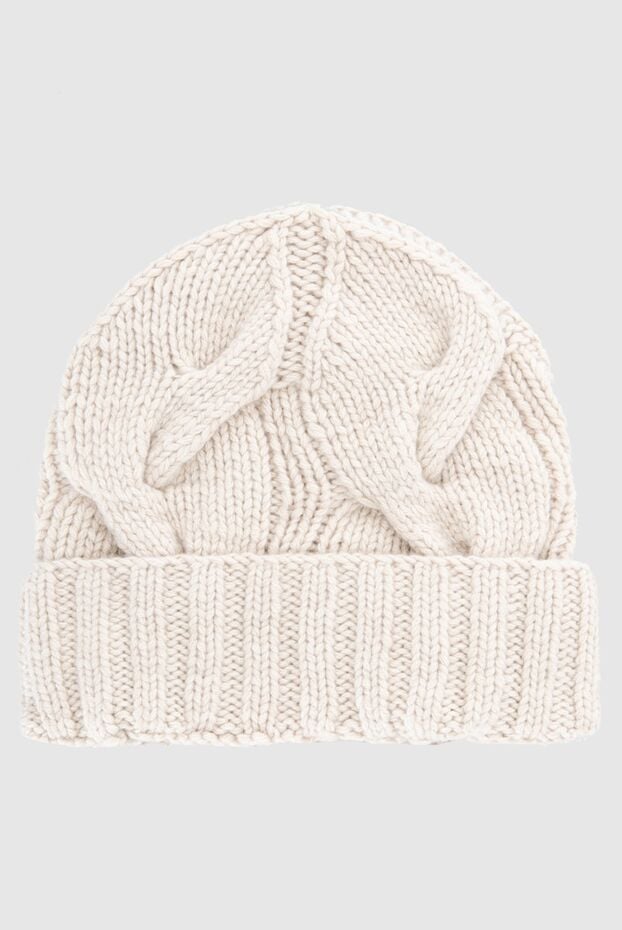Loro Piana women's cream cashmere hat with textured knitting 169745 - photo 1