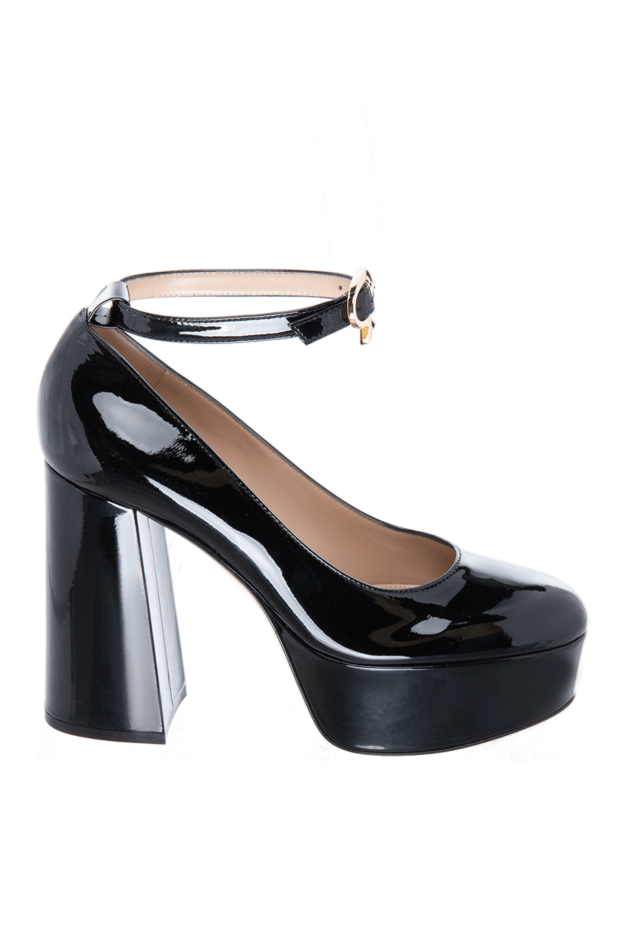 Gianvito Rossi woman black leather shoes for women buy with prices and photos 169759 - photo 1