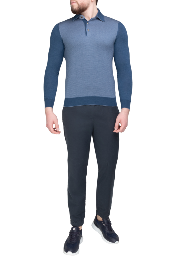 Loro Piana dark blue cotton joggers with elastic waistband (markdown) 195739 - photo 2