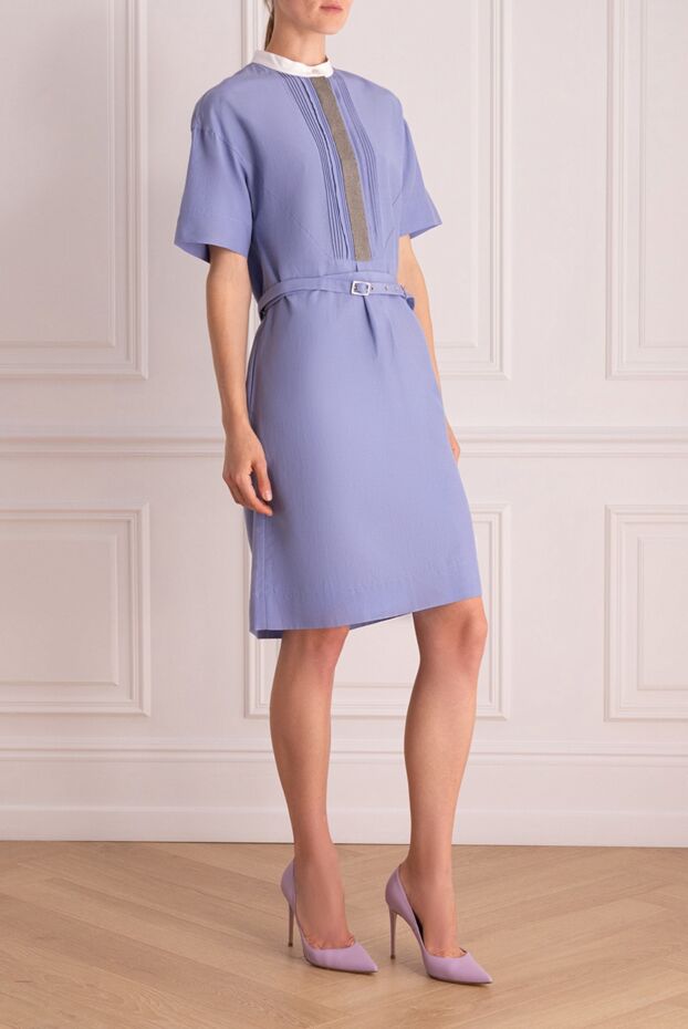 Tonet blue cotton and viscose dress for women 169854 - photo 3