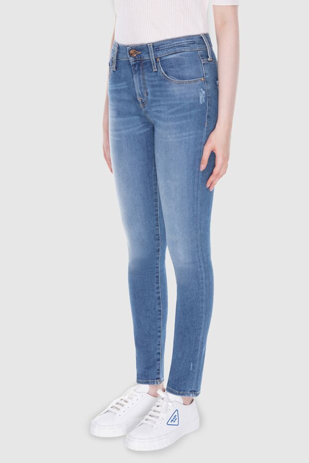 Jacob Cohen straight leg women's jeans light blue with scuffs 169858 - photo 3