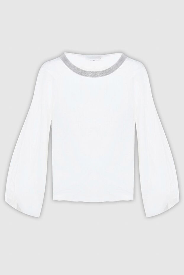Fabiana Filippi женские блуза из шелка белая женская купить с ценами и фото 169869 - фото 1