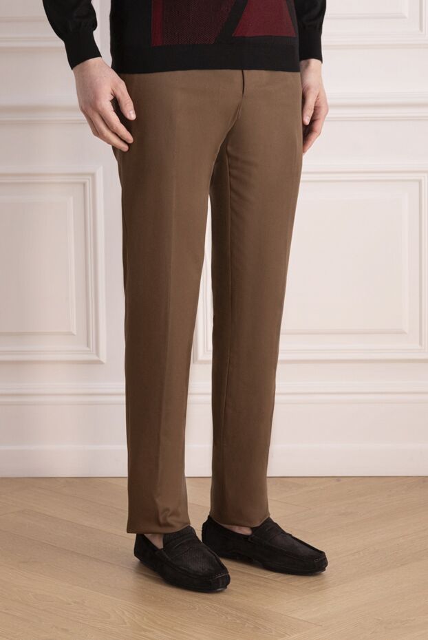PT01 (Pantaloni Torino) brown, loose-fitting, soft fleece trousers (markdown) 195680 - photo 3