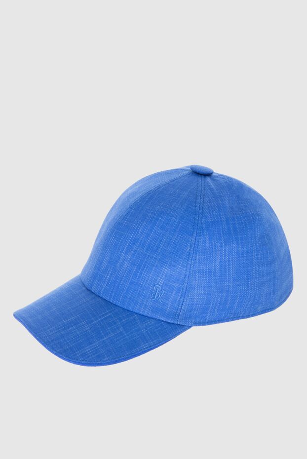 Stefano Ricci blue cashmere and silk cap for men 170020 - photo 3