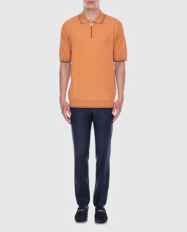 Stefano Ricci tapered trousers with an elastic waistband made of blue wool 170079 - photo 2
