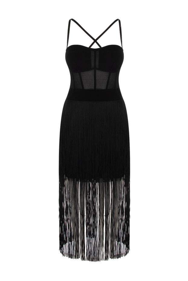 Herve Leger женские платье из нейлона и полиэстера черное женское купить с ценами и фото 170148 - фото 1