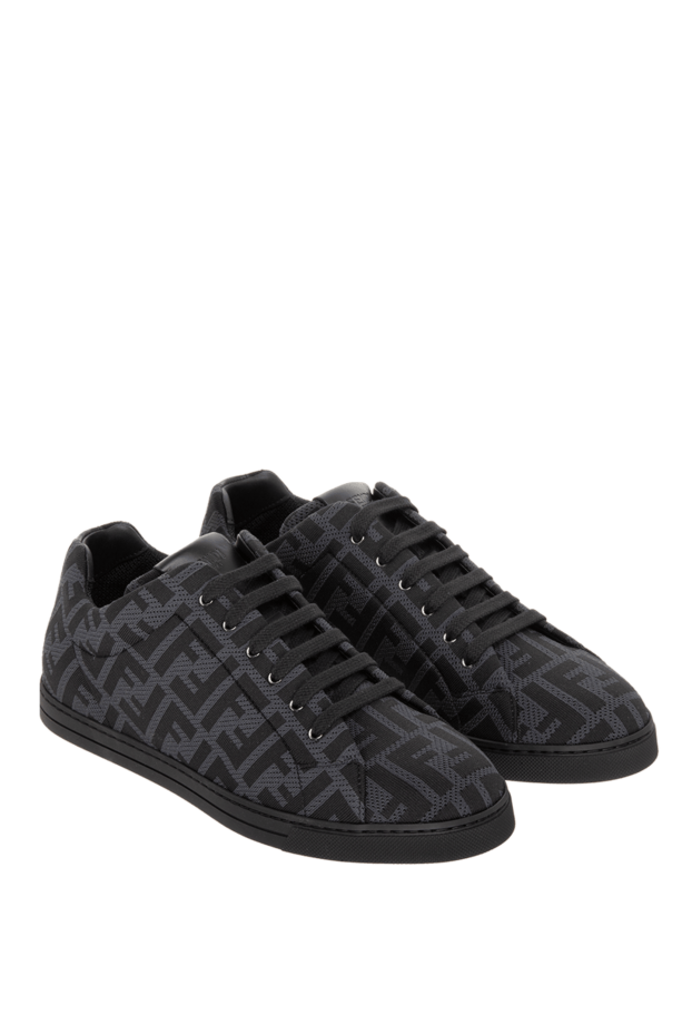 Fendi black polyester moccasins for men 170183 - photo 3