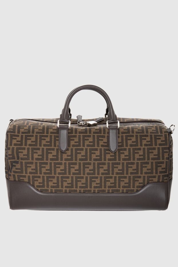 Fendi large duffle travel bag in jacquard fabric with a pattern 170197 - photo 1