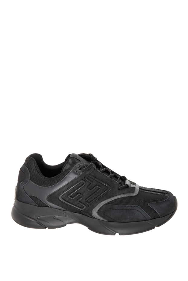 Fendi black leather and polyamide sneakers for men 170198 - photo 1