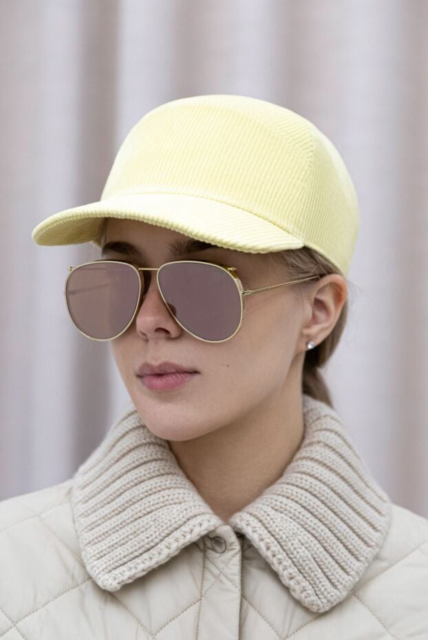 Loro Piana women's yellow cotton cap 170207 - photo 2