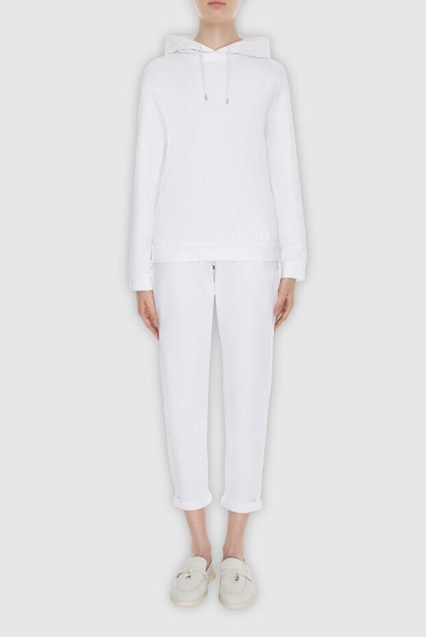 Brunello Cucinelli трикотажный костюм свободного кроя с капюшоном 170292 - фото 2