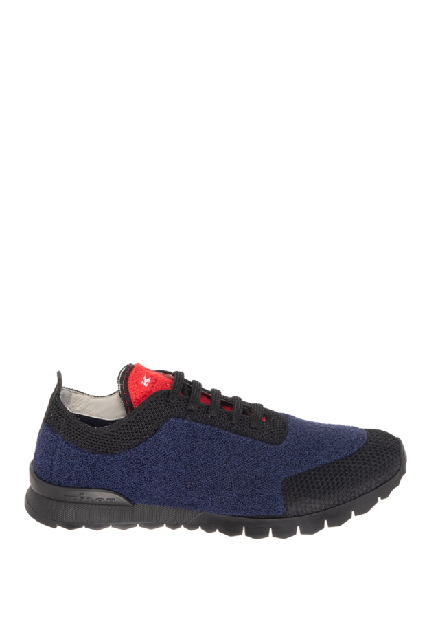 Kiton terry cloth sneakers with contrast tongue and black trim 170366 - photo 1
