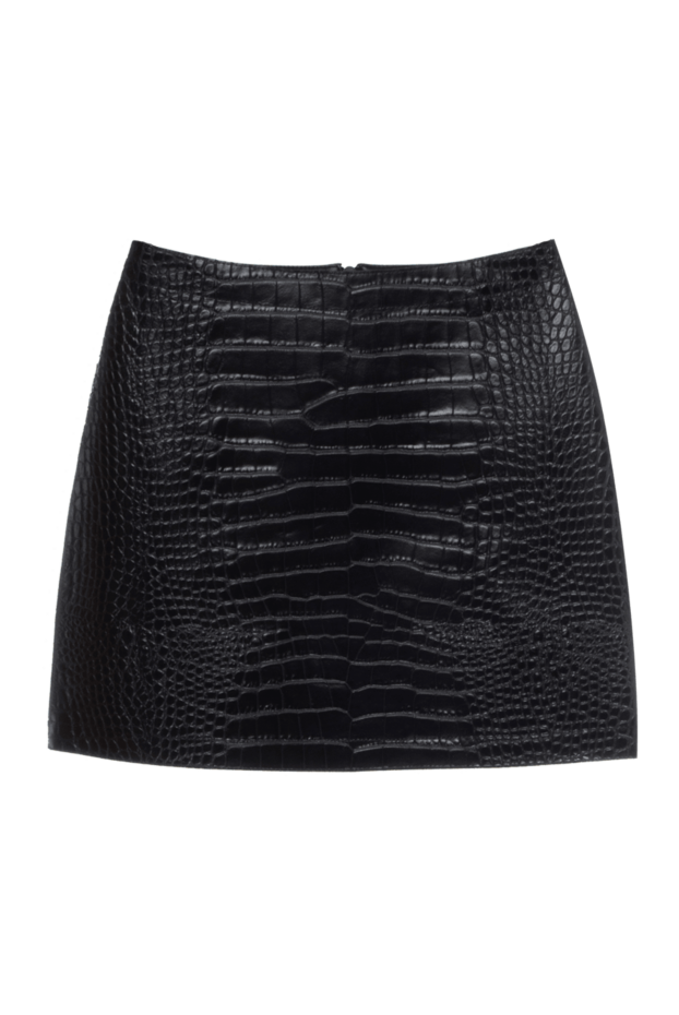 Ermanno Scervino woman black leather and suede skirt for women buy with prices and photos 170384 - photo 1