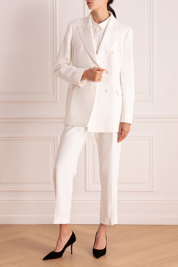 Ermanno Scervino жіночі брючний костюм з ацетату і віскози білий жіночий купити фото з цінами 170408 - фото 2