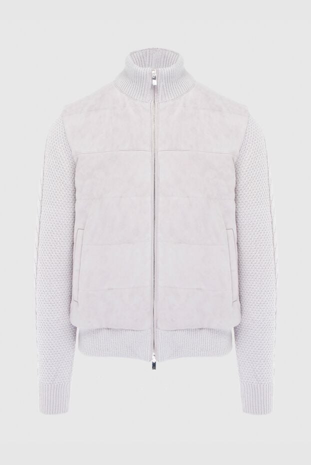 Tombolini jacket made of wool and suede white for men 170415 - photo 1
