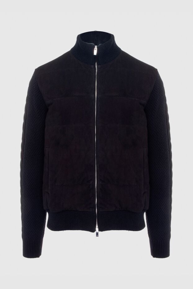 Tombolini black wool and suede jacket for men 170418 - photo 1