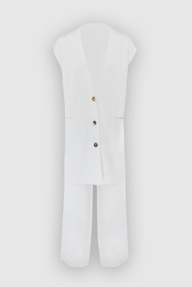 Fabiana Filippi женские костюм прогулочный из кашемира белый женский купить с ценами и фото 170471 - фото 1