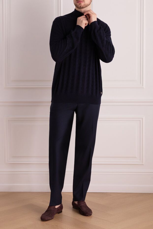 Stefano Ricci troyer in cashmere and silk with a raised vertical knit 170490 - photo 2