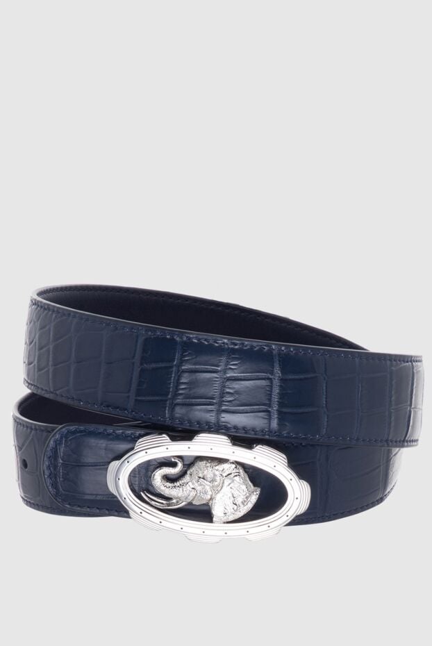 Stefano Ricci genuine crocodile leather belt with an oval metal buckle 170502 - photo 1