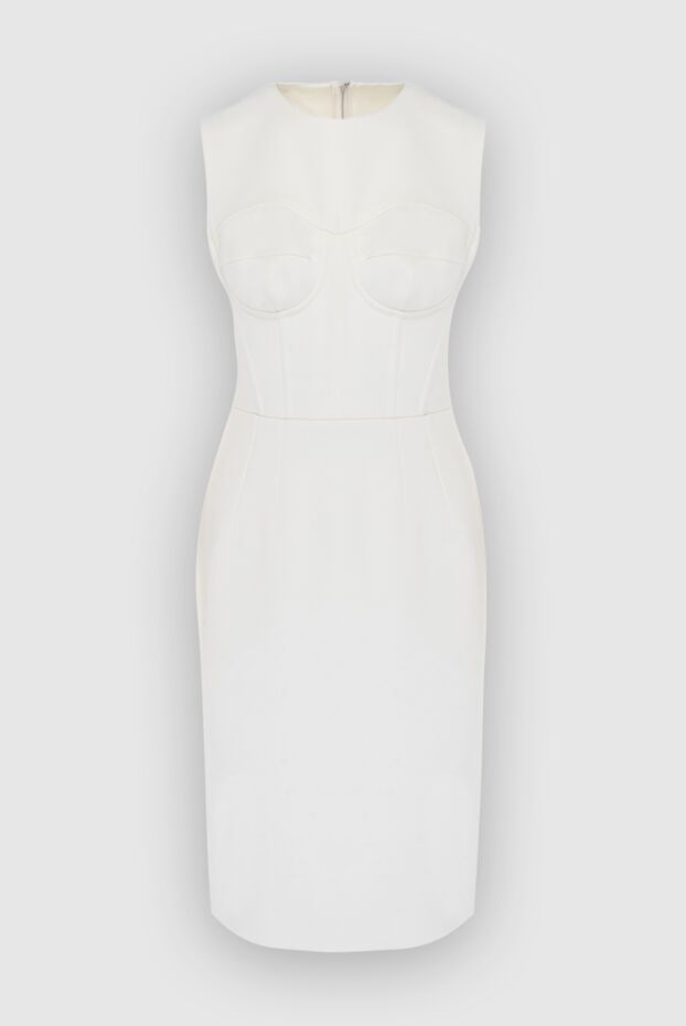 Dolce & Gabbana женские платье из ацетата и эластана белое женское купить с ценами и фото 170522 - фото 1
