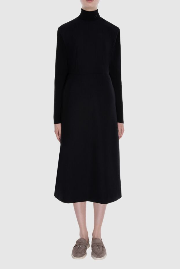 Prada женские платье из шерсти черное женское купить с ценами и фото 170526 - фото 2