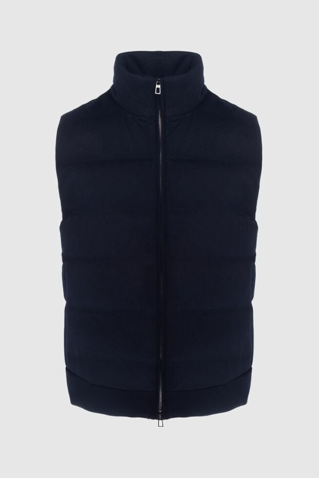 Loro Piana mens dark blue cashmere zip-up vest 170535 - photo 1