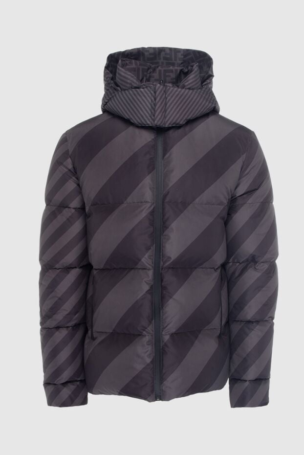 Fendi men's reversible monogram & diagonal graphic down jacket 170557 - photo 1