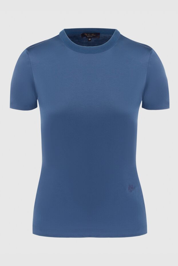 Loro Piana woman blue cotton t-shirt for women buy with prices and photos 170561 - photo 1