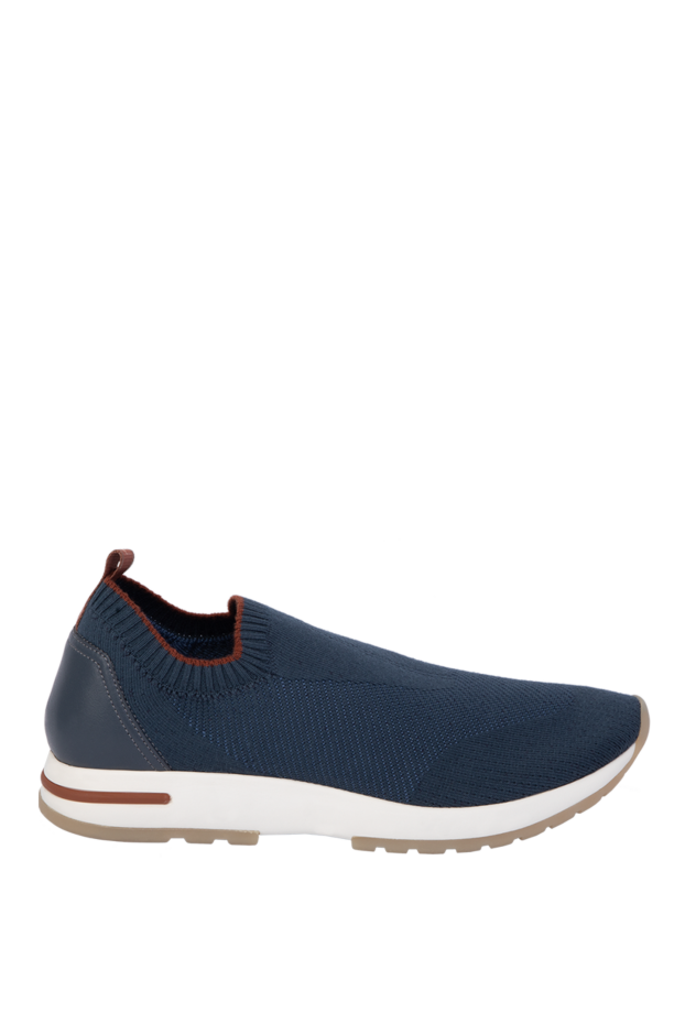 Loro Piana man blue wool sneakers for men buy with prices and photos 170618 - photo 1