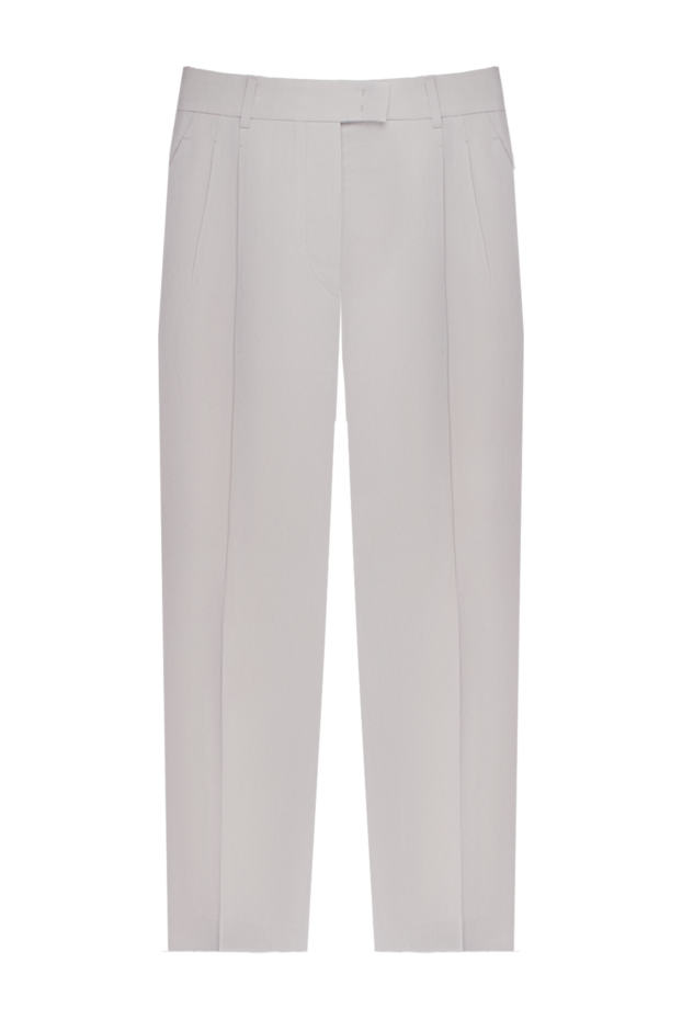 Loro Piana women's cropped classic-form pants white 170633 - photo 1