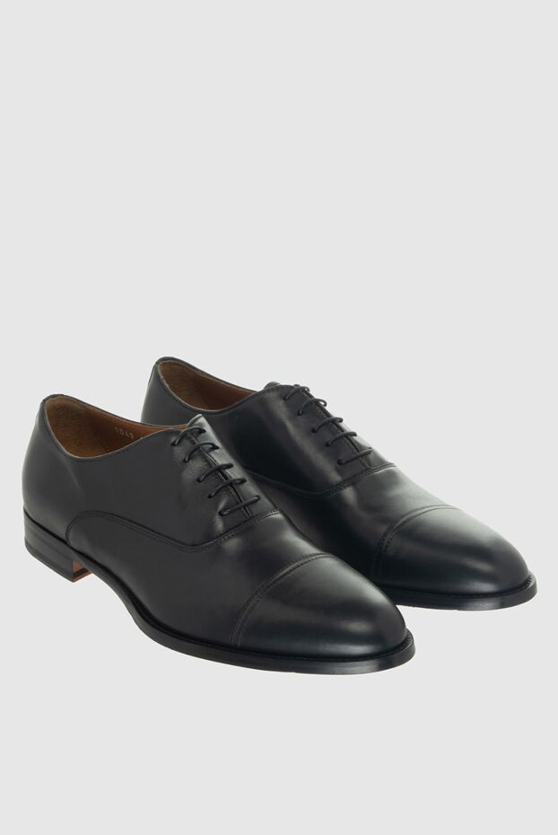 Doucal`s men's smooth leather oxfords with a straight toe seam 170727 - photo 3