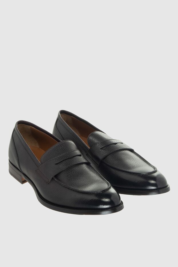 Doucal`s men's classic penny loafers made of genuine leather 170730 - photo 3
