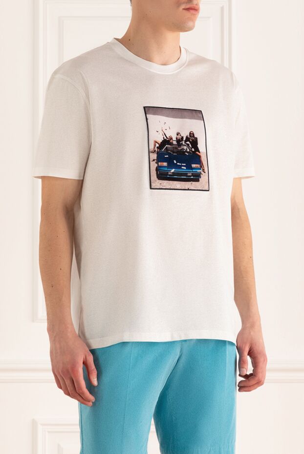 Limitato white t-shirt with company image on classic car 170734 - photo 3