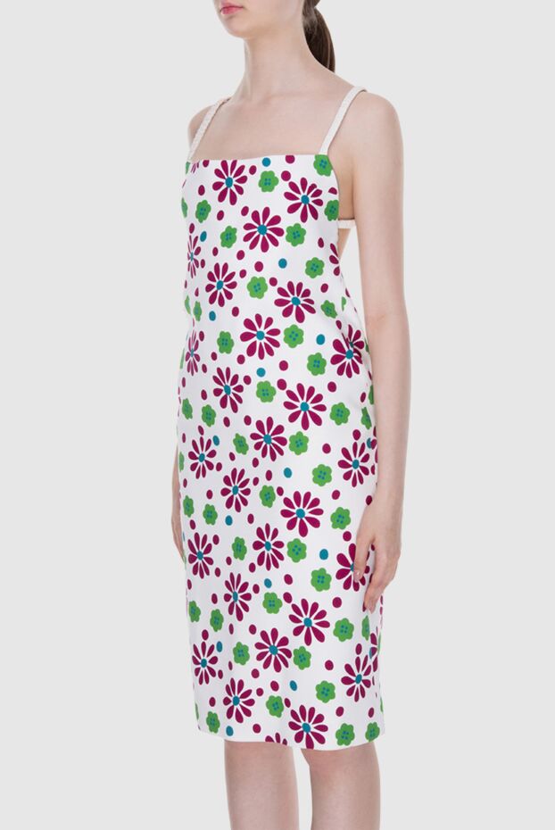 Saint Laurent floral print viscose dress with open back 170754 - photo 3