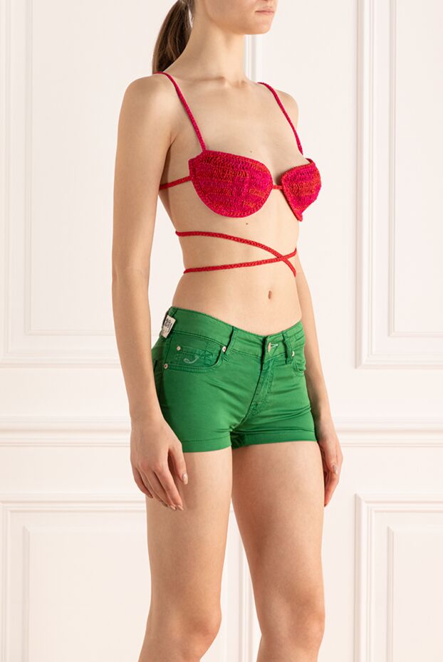 Magda Butrym red cotton and viscose top for women 170783 - photo 3