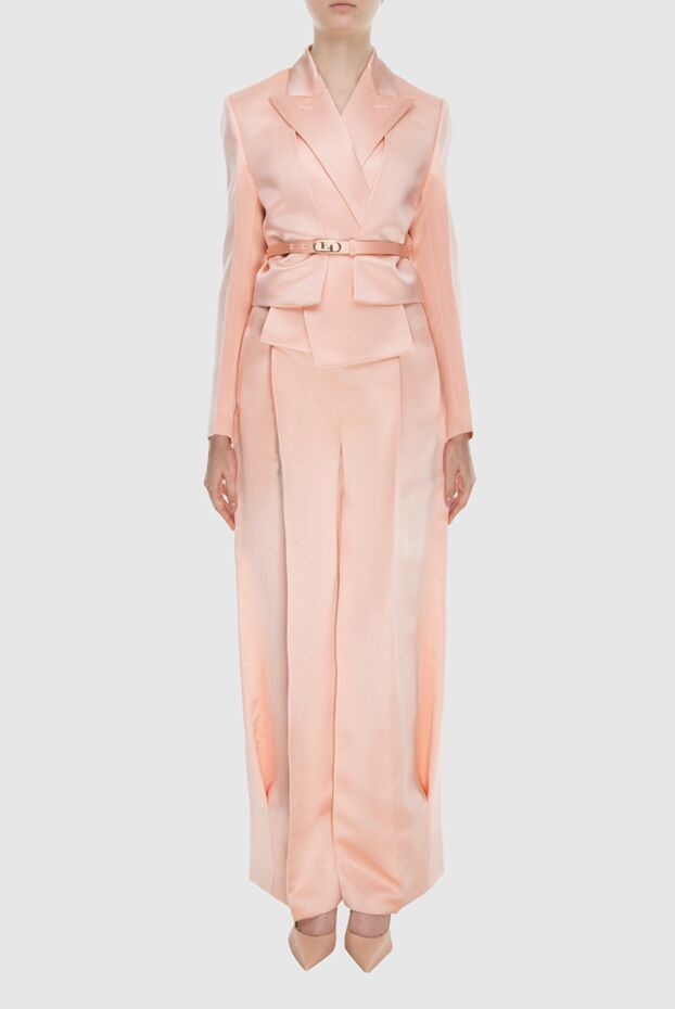 Fendi woman women's pink silk trouser suit buy with prices and photos 170812 - photo 2