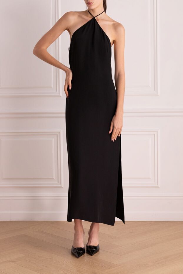 Valentino женские платье из шелка черное женское купить с ценами и фото 170834 - фото 2