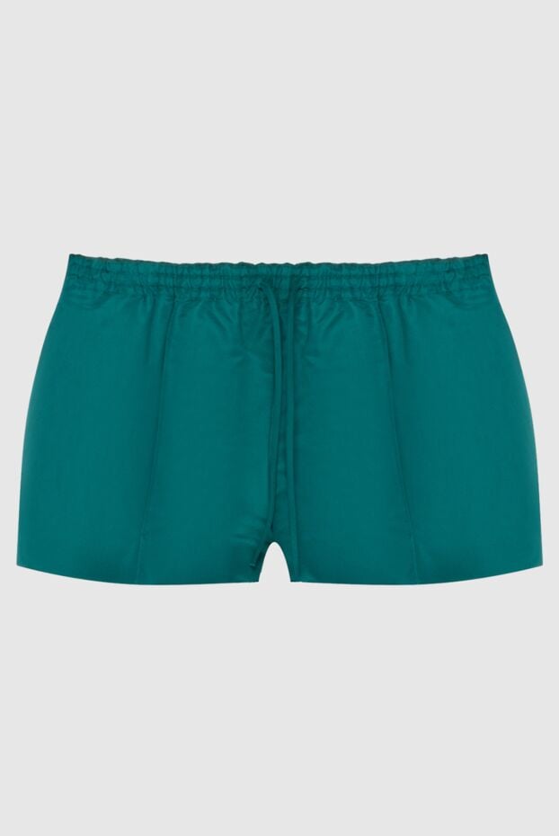Valentino woman green silk shorts for women buy with prices and photos 170835 - photo 1