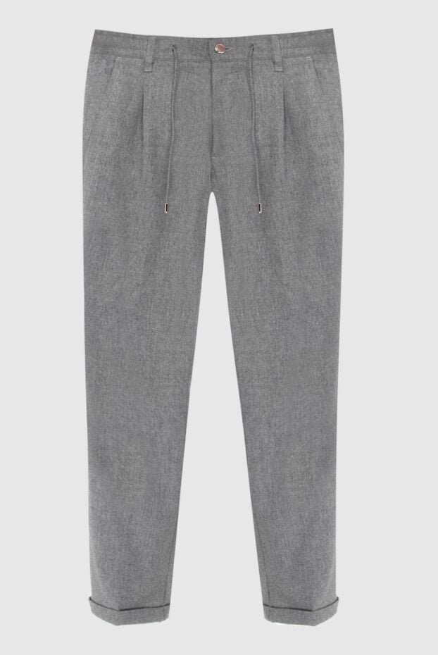 Scissor Scriptor casual woolen gray pants for men 170874 - photo 1