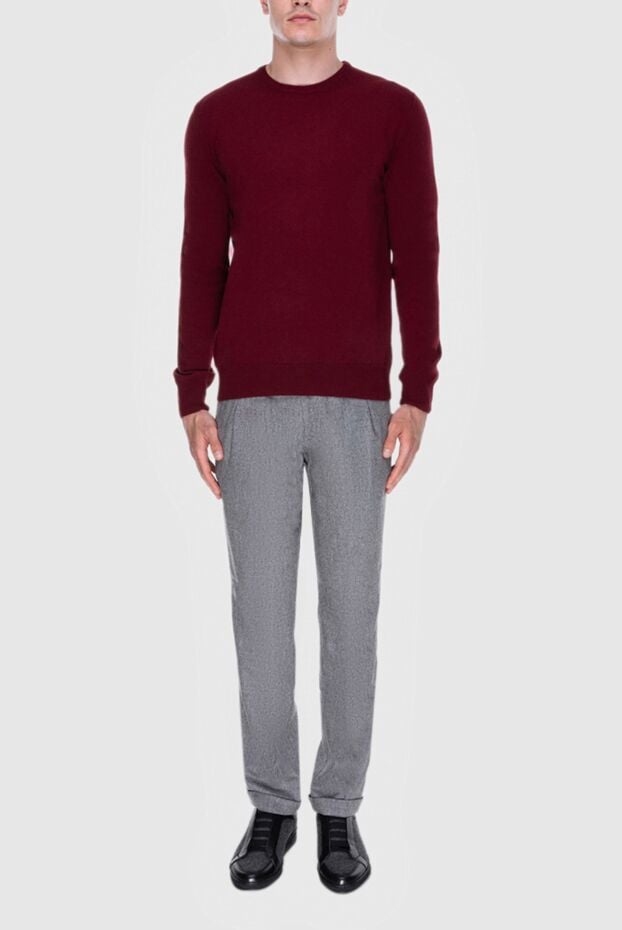 Scissor Scriptor casual woolen gray pants for men 170874 - photo 2