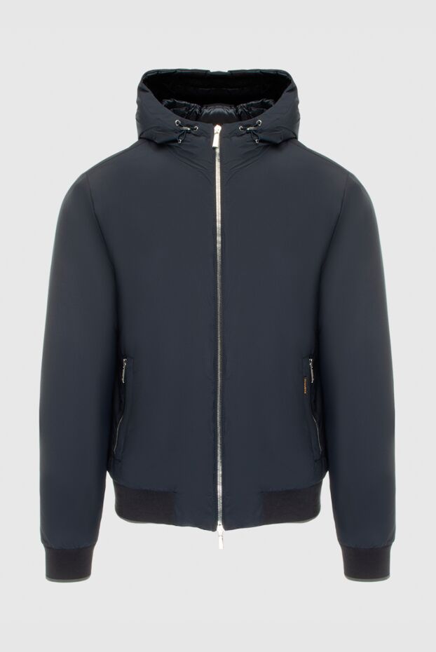 Moorer men's dark blue insulated jacket with hood 170925 - photo 1
