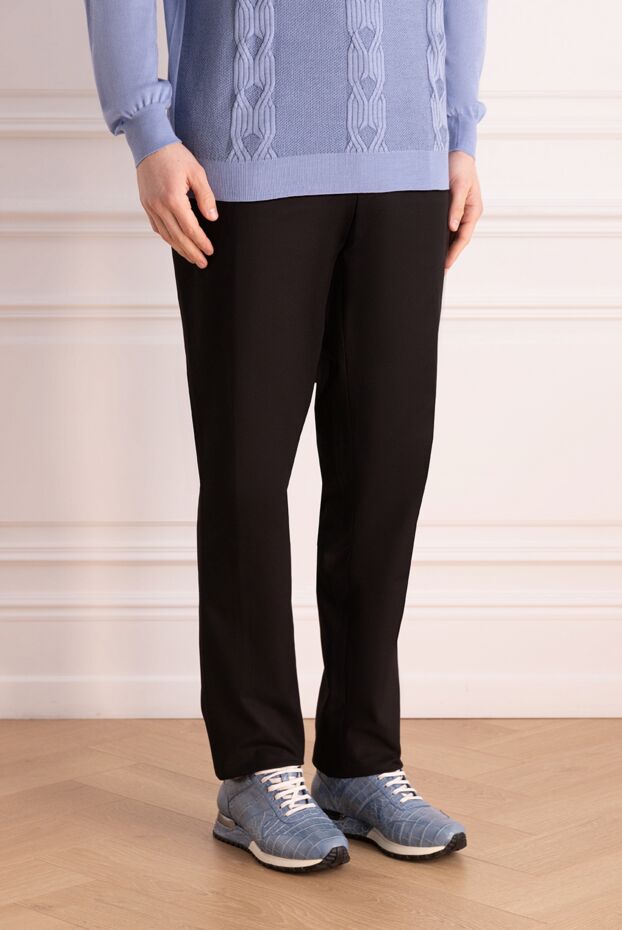 PT01 (Pantaloni Torino) men's black pants with a classic cut 170930 - photo 3