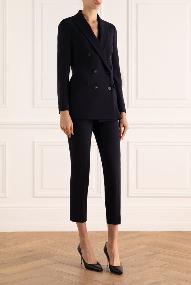 Peserico black women's trouser set with a formal jacket and trousers 170949 - photo 3