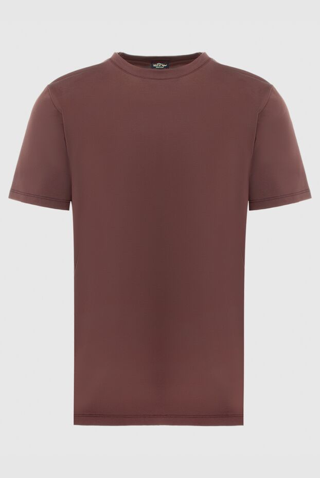 Cesare di Napoli man brown cotton and elastane t-shirt for men buy with prices and photos 170958 - photo 1