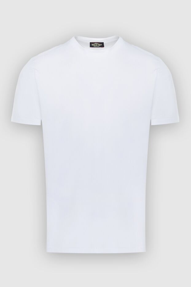 Cesare di Napoli man white cotton and elastane t-shirt for men buy with prices and photos 170960 - photo 1