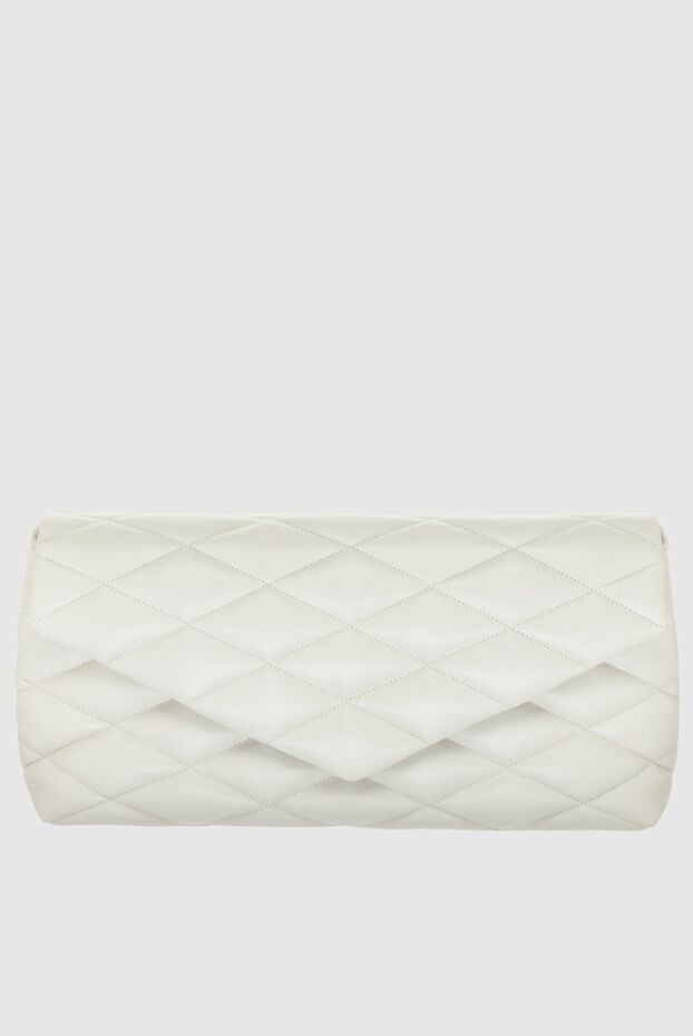 Saint Laurent women's white quilted leather clutch bag 170982 - photo 1